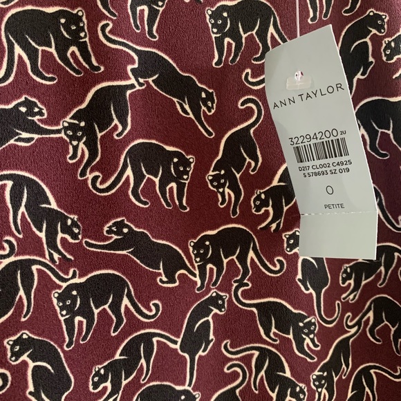 Ann Taylor Black and Red Midi Dress - Picture 3 of 6